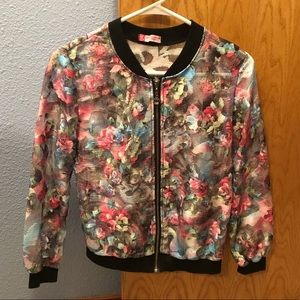 Floral See Through Jacket